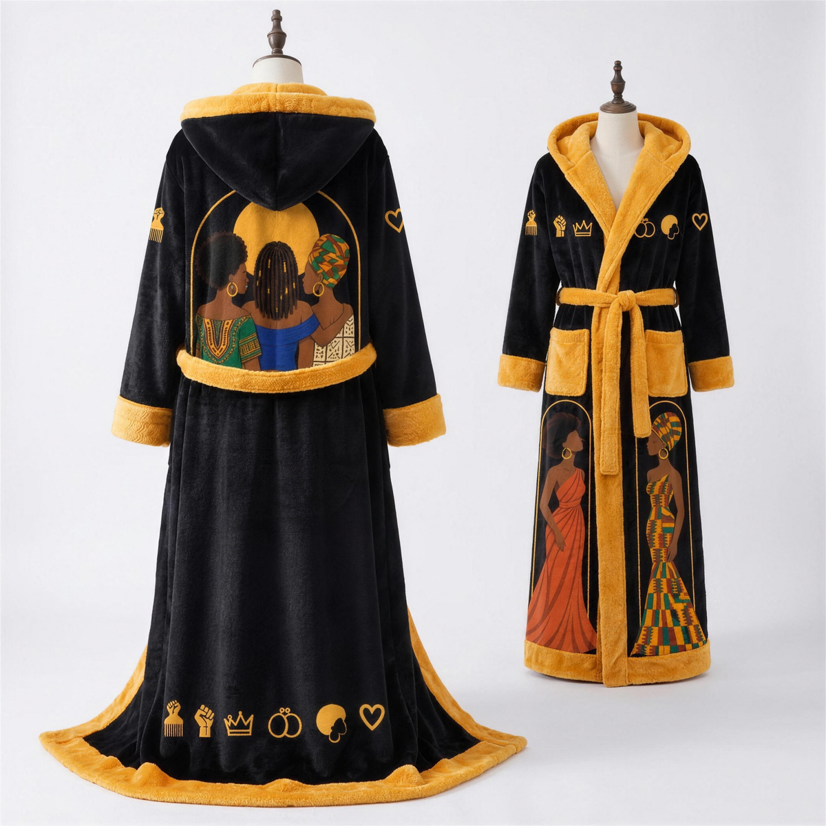 CrownCozy Heated Queen Robe